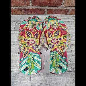 Vera Bradley Rumba Flip Flops Sandals Women's Size Medium 7-8 MSRP $29 NWT